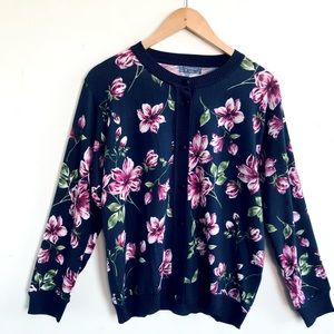 Floral Cardigan sz XL / XXL Blue